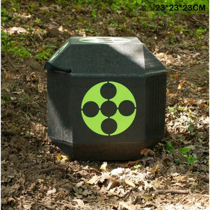 3D Archery Target Cube – Self-Healing Foam Multi-Faceted 23cm Block for Outdoor Backyard Range | Portable High-Density Target for Beginners & Professionals