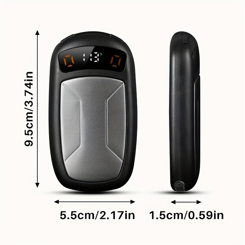 Rechargeable Hand Warmers with COB Light 2 Pack, Magnetic USB Electric Pocket Hand Warmer 12 Hours Heat, Portable Reusable Handwarmer for Camping Hiking Hunting, Christmas Gifts for Women Men