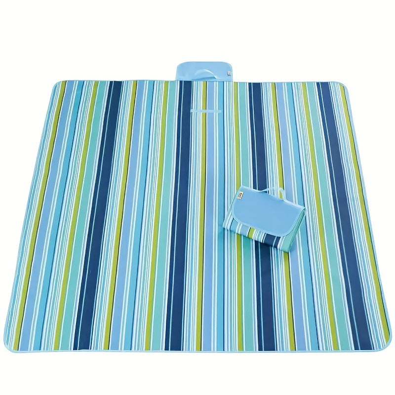 Sand-Proof Outdoor Picnic Blanket – Oversized Portable Beach Mat for Camping, Hiking & Picnic, Lightweight Foldable All-Season Ground Cover, Available in 2 Sizes, Waterproof Base, Family & Couple Use
