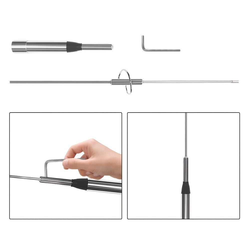 Dual Band Mobile Ham Radio Antenna – VHF UHF 144/430MHz High Gain, 16.9" Stainless Steel, PL-259 Connector