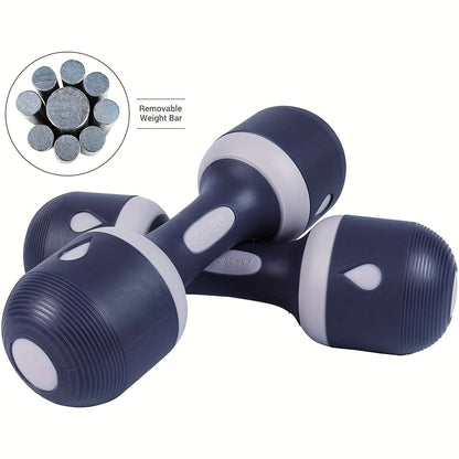 Adjustable Dumbbell Set – 5-in-1 Weight Options 2.1–11 lbs, Non-Slip Neoprene Grip, Home Gym Strength & Muscle Training for Women & Men