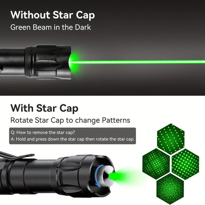 Tactical Laser Pointer with Battery & Charger, Red Green Purple