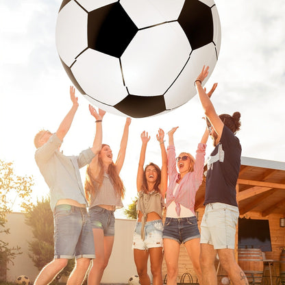 Giant Inflatable Soccer Ball for Indoor & Outdoor Use – Large Beach Ball for Pool Parties, Backyard Games, Playground Kickabout & Events – Fun Summer Sports Ball for Kids & Adults