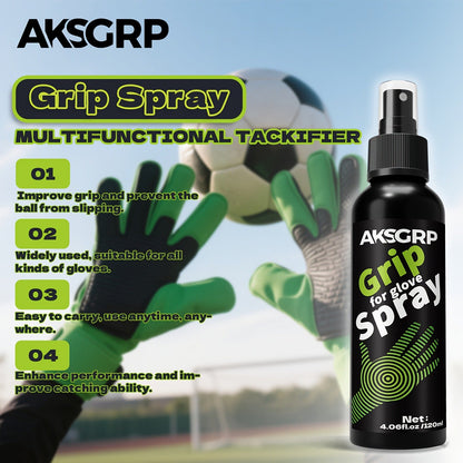 Goalkeeper Glove Grip Spray – Anti-Slip Adhesive Formula for Adult Soccer Goalies | 30ml / 50ml / 120ml