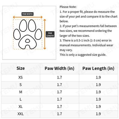 Dog Boots Anti-Slip Suspender Booties with Adjustable Straps & Buckles – Winter Warm Durable Polyester Snow & Ice Paw Protector for Medium Large XL Dogs, Secure Outdoor Walking Boots