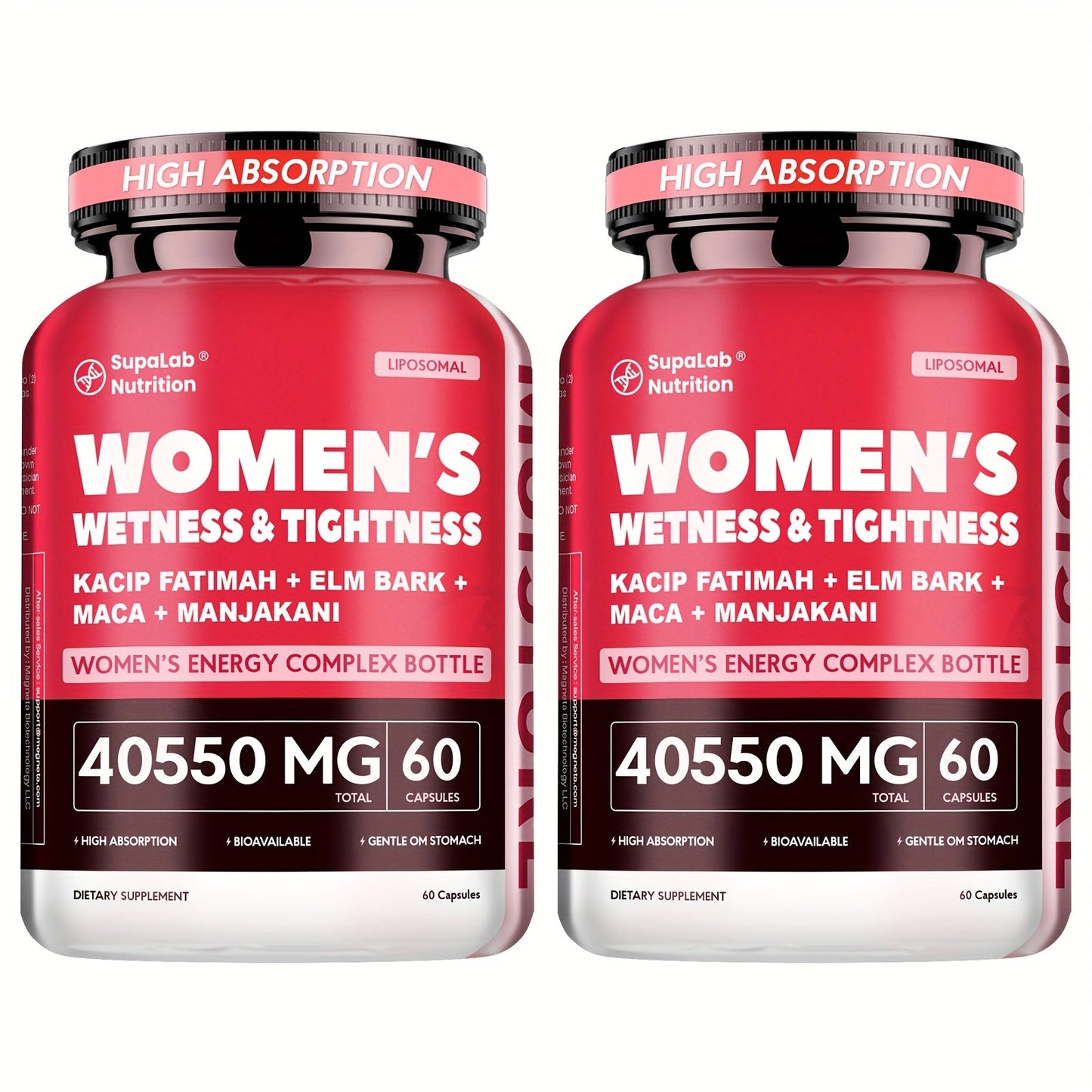 Women's Intimate Wellness Capsules with Kacip Fatimah, Manjakani & Maca Root - Natural Hydration, Tightness & Elasticity Support - Postpartum & Hormonal Balance - 30 Servings