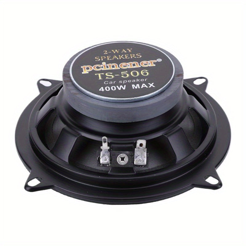 5 Inch Full Frequency Car Stereo Speaker 4 Ohms 2 Way Vehicle Audio Stereo Subwoofer 400W Full Range Frequency Auto Audio