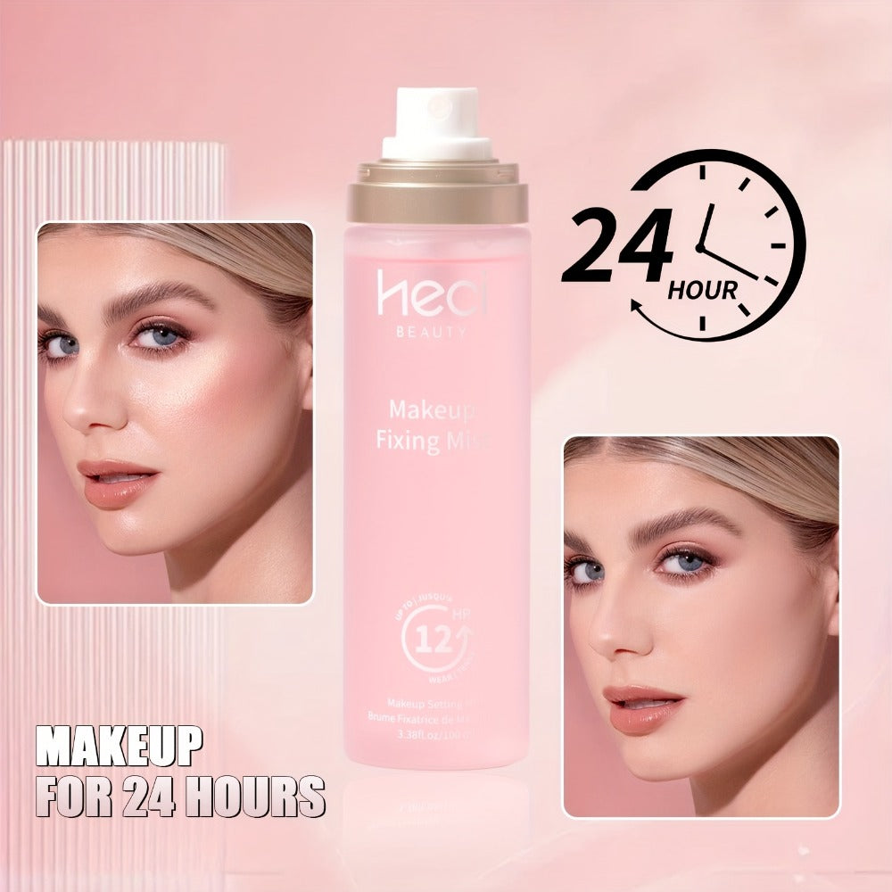 3-in-1 Makeup Setting Spray Prime Hydrate & Set Long-Lasting Waterproof Sweat-Proof Moisturizing Face Mist — Locks Makeup Flawless Finish All Skin Types All-Day Wear Women
