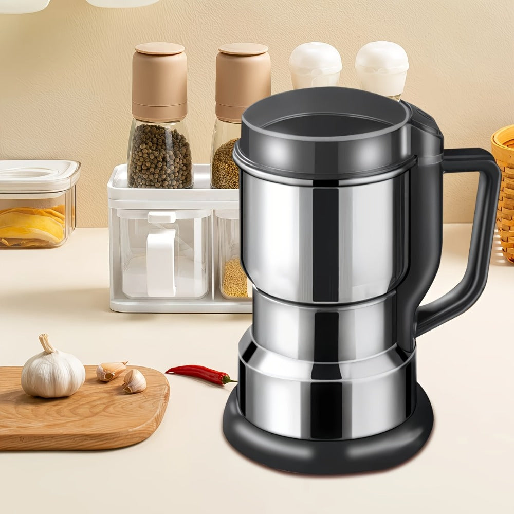 Electric Coffee Grinder 300W 25000RPM – 8-Blade Stainless Steel Spice & Grain Mill for Coffee Beans, Nuts, Spices | Home, Cafe & Camping