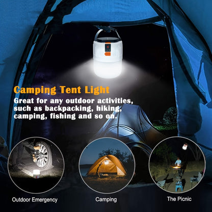 Portable Solar Lantern 4-Pack – LED Camping Lantern Rechargeable, 1200mAh Solar Panel & USB Charging, 3 Lighting Modes, Lightweight Tent Light for Power Outage, Emergency, Hurricane & Car Repair