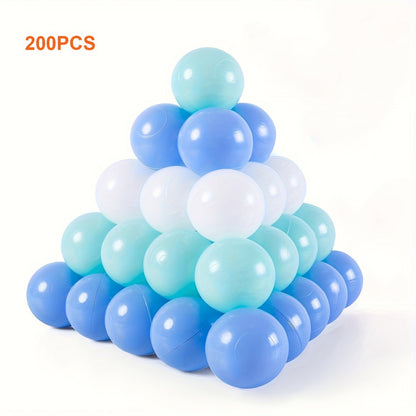 Ball Pit Balls 100/200 Pcs for Babies Toddlers Non-Toxic PE Colorful Ocean Play Balls for Ball Pit Pool Hand Foot Coordination Sensory Toy Birthday Gift Boys Girls