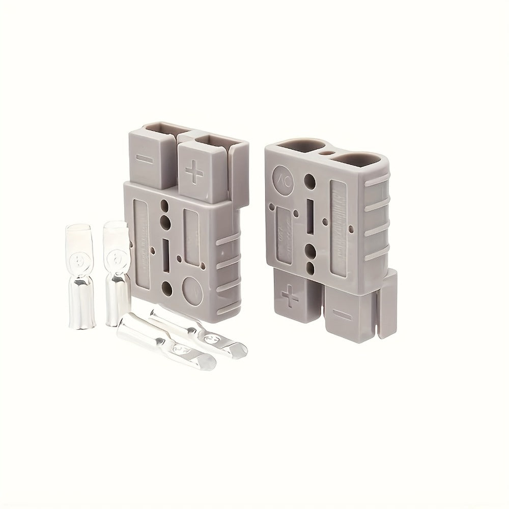 Quick Connect Battery Disconnect Kit 50A – 10-Pack 2-Pole 6AWG Plug Set for Car, ATV, Trailer & RV Electrical Systems