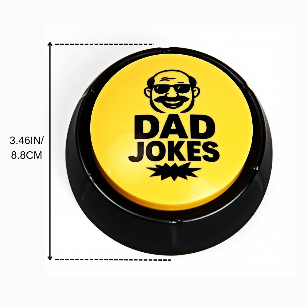 Dad Joke Button Funny Gag Gift for Men – Push Button for Hilarious Jokes, Perfect Father's Day Gift, White Elephant, Christmas Stocking Stuffer & Birthday Gift from Daughter for Ages 14+