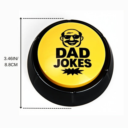 Dad Joke Button Funny Gag Gift for Men – Push Button for Hilarious Jokes, Perfect Father's Day Gift, White Elephant, Christmas Stocking Stuffer & Birthday Gift from Daughter for Ages 14+