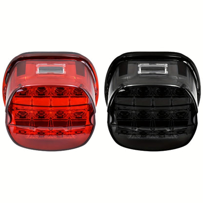 Harley Davidson LED License Plate Light with Turn Signal for Sportster Dyna Touring Road King Electra Glide - Brake Running Lamp