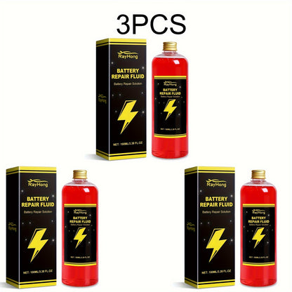 3pcs Battery Repair Fluid, Low Odor, No Fragrance, Suitable for Metal Surface, Battery Repair, Electric Vehicle Battery Performance Maintenance Fluid, Suitable for All Models, Battery Maintenance, Vehicle Care, Odorless Formula, Nontoxic Solution