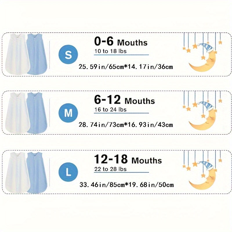 Baby Sleep Sack - Muslin 2-Way Zip Wearable Blanket