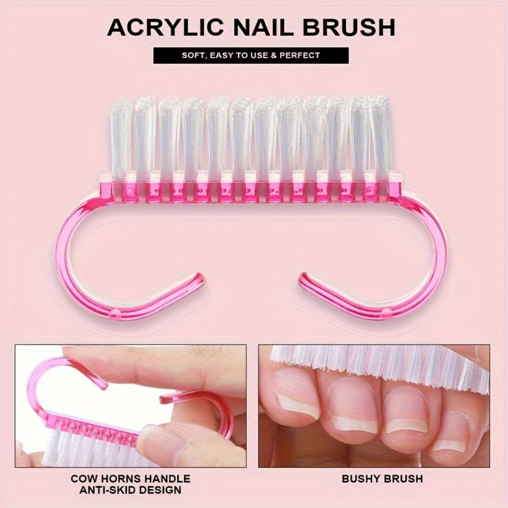 Acrylic Nail Kit for Beginners 12 Color Glitter Acrylic Powder Set with White Clear Pink Nail Extensions Complete Professional Manicure Tools & Acrylic Supplies - Starter Kit Gift for Women