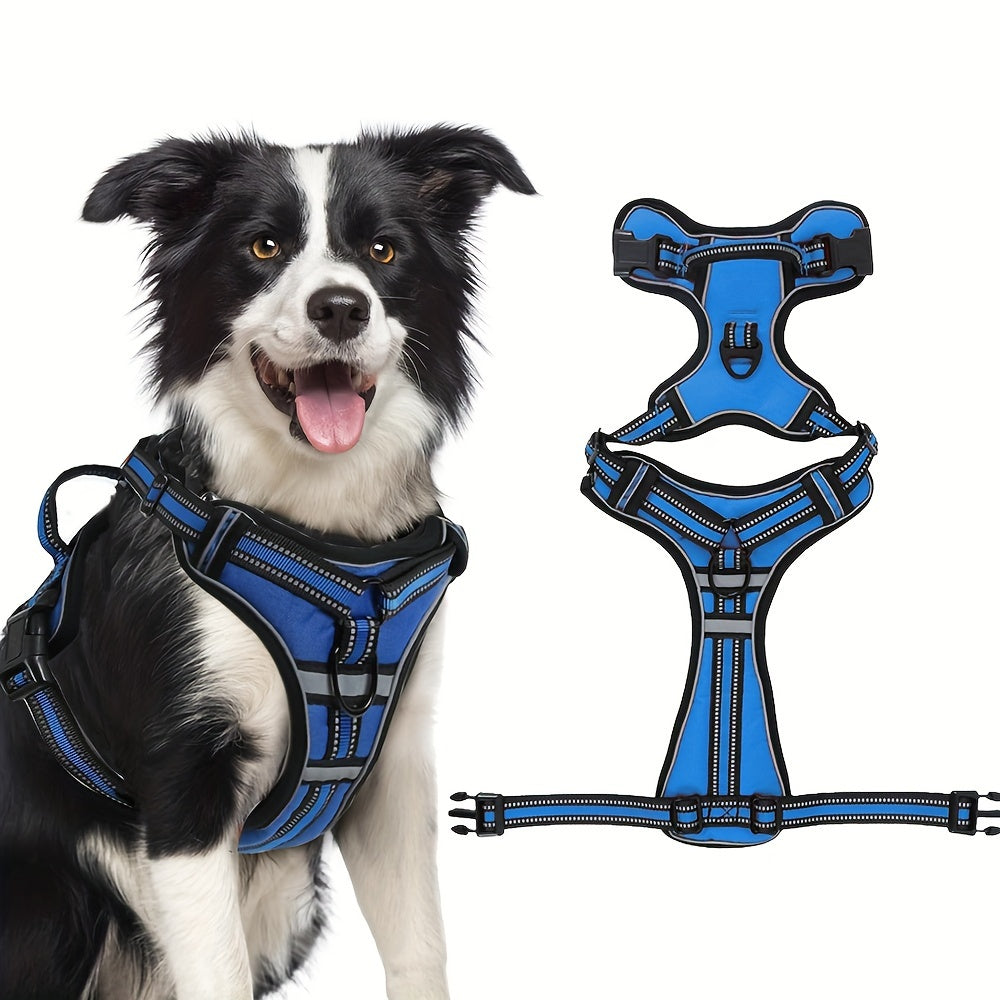 No Pull Dog Harness with Front Clip & Handle – Heavy Duty Reflective Vest for Small Medium Large Dogs Walking Training