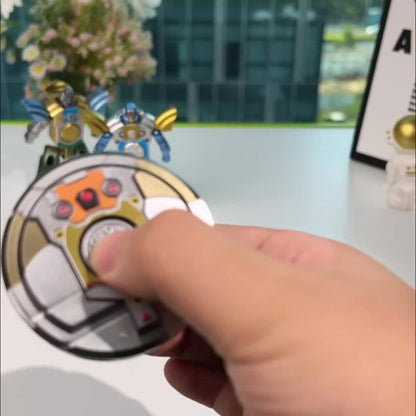 Deformation Robot Fingertip Gyro Fidget Spinner – Creative Finger Gyroscope Toy for Kids & Adults | 12/21/30 Pack Bulk Set, Stress Relief Gift