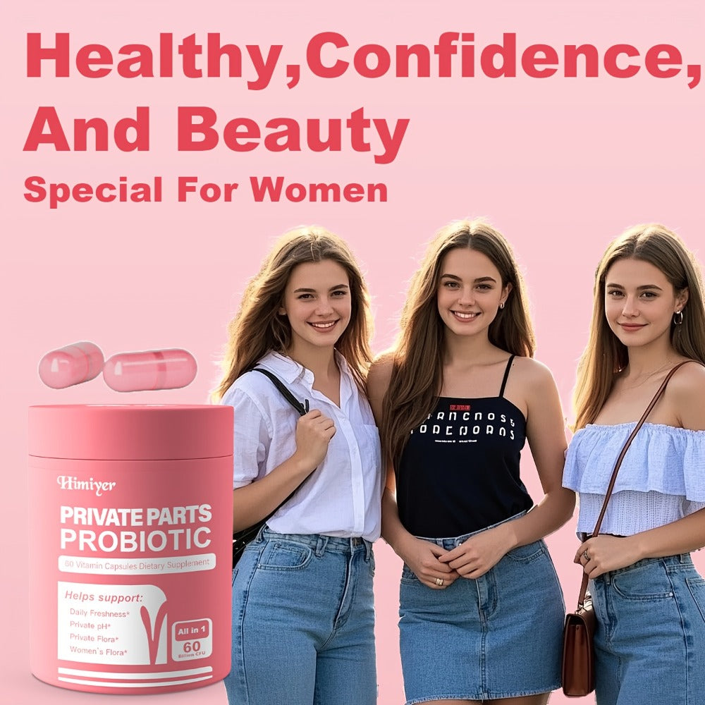 Women's Probiotic Capsules with Lactobacillus Acidophilus & Rhamnosus for Intimate Flora Balance, Vaginal Health, Gut Health & Immune Support for Women