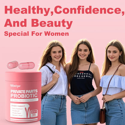 Women's Probiotic Capsules with Lactobacillus Acidophilus & Rhamnosus for Intimate Flora Balance, Vaginal Health, Gut Health & Immune Support for Women