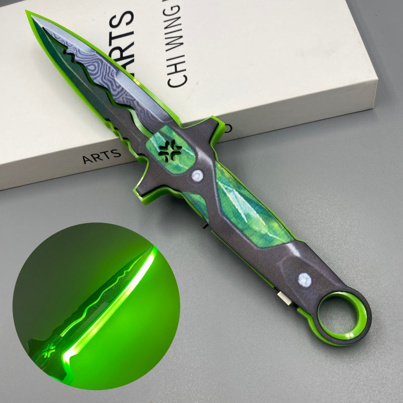 LED Light-Up Katana Toy Sword – Anime Cosplay Prop for Kids & Teens, Glowing Samurai Ninja Sword, Halloween Party Photo Prop, Blue Red Yellow Green, 11.8in 30cm