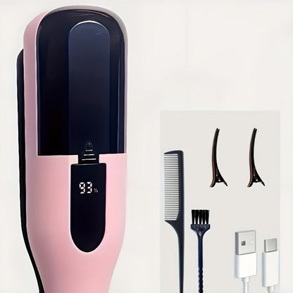 Split End Hair Trimmer for Women Portable Rechargeable Electric Hair Clipper for Split End Removal - 500mAh USB Charging Compact Pink Hair Care Tool for Long Hair Frizz Control