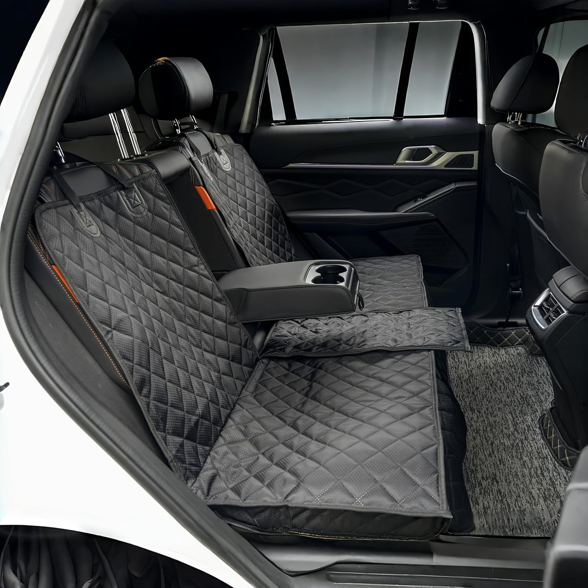 Back Seat Cover 60/40 Split Bench for Cars, Trucks, SUVs - Easy Cleanup Car Seat Protector Great for Messy Kids And Drooling Pet Dogs