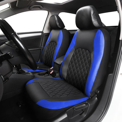 Full Set Car Seat Covers Faux & Napa Leather – 5-Seat Universal Fit for SUV, Truck, Jeep & BMW, Front & Rear Bench, Split-Compatible, Cushioned, Scratch-Proof, Multiple Colors
