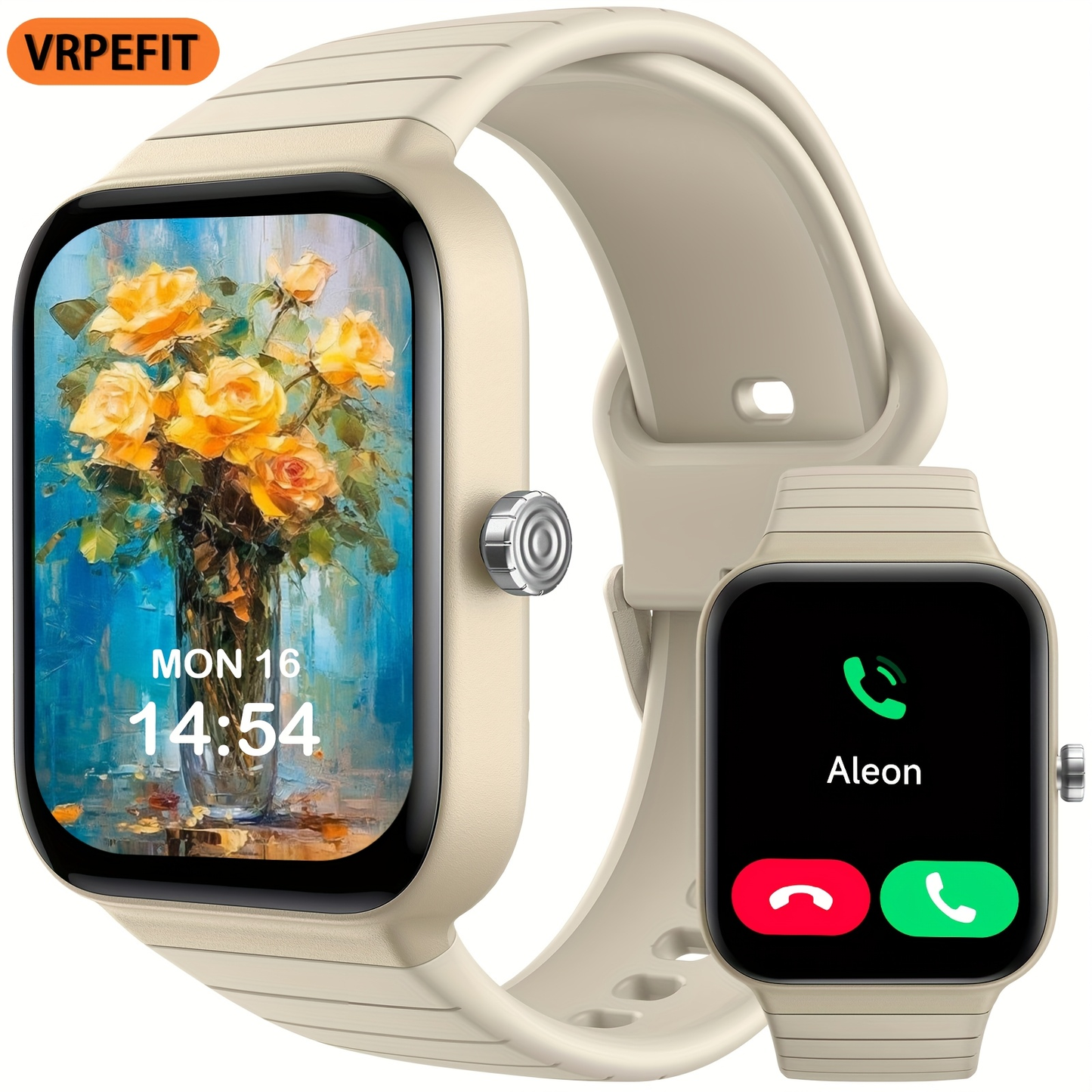 Smart Watch Fitness Tracker – 1.95" TFT Display, Built-in Alexa, 100+ Fitness Modes, Heart Rate Monitor, Men & Women