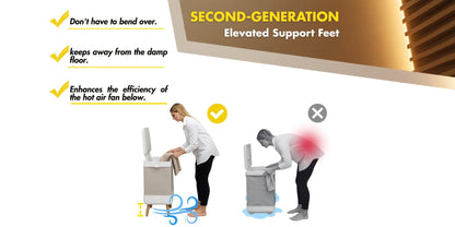 Electric Towel Warmer 35L Large Capacity Foldable Blanket Warmer with Timer & Drying Mode – Fast Heating Towel Bucket for Bathroom, Spa & Salon, Includes 6 Tablets, White
