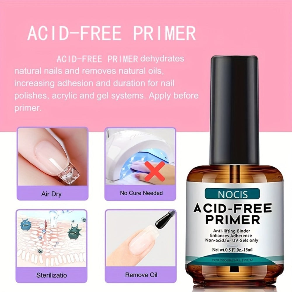 Acrylic Nail Kit for Beginners Unscented Crystal Powder Extension Set with Clear White Pink Acrylic Powder Liquid Monomer & Nail Brushes - Salon Quality DIY Home Manicure Nail Extension Tools