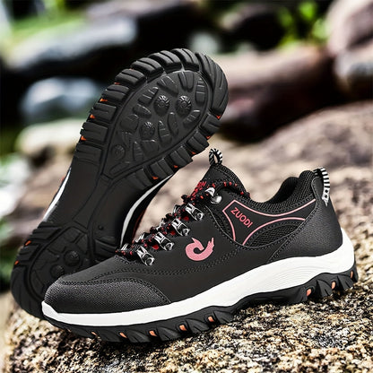 Men's Breathable Lace-Up Sneakers - PU Upper and EVA Insole