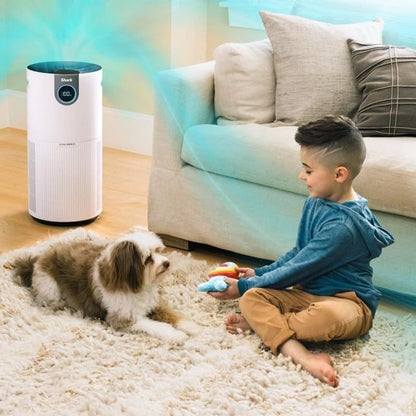 Shark NANOSEAL HEPA Air Purifier MAX – Covers 1350 Sq Ft, Clean Sense IQ Auto-Adjust, Captures 99.98% Dust & Allergens, PM1/PM2.5/PM10 Sensor, 4-Speed Fan, XL Room Purifier, White, Certified Refurbished
