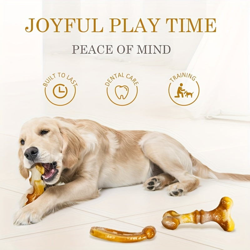 Dog Chew Toys for Aggressive Chewers 3 Pack – Indestructible Tough Dog Toys for Large Breed Heavy Chewers, Durable Rubber Chew Toy Set for Big Dogs, Puppy Dental Chew Toys