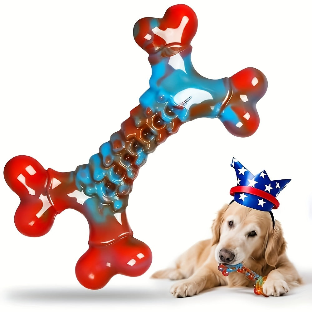 Indestructible Nylon Dog Chew Toy for Aggressive Chewers - Tough Durable Dog Teething Toys for Large Breed Dogs, Keeps Dogs Busy, Sturdy Chew Stick Bone Toy in Red, 1pc 2pcs 4pcs Value Pack