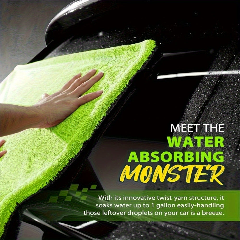 Car Drying Towel,Microfiber Car Towel, High Absorbency Dual-Sided Microfiber Car Drying Towel | 1400GSM Full-Sized 48"x24" Twisting Yarn Technology, Scratch-Free, Car Washing Equipment Accessories,Heavy-Duty Cleaning Cloths,Car Accessories
