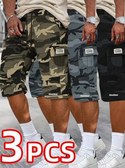 Unisex Cargo Shorts - Printed 3