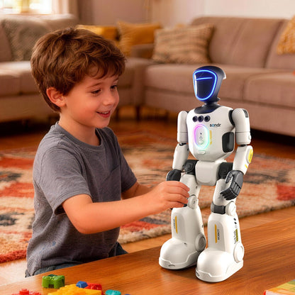 Smart Humanoid Robot Toy with Gesture Sensor & Voice Recorder – Advanced Pose-Controlled Joints, Smart Remote Control, Interactive STEM Robot for Kids Teens & Adults, Birthday Christmas Gift