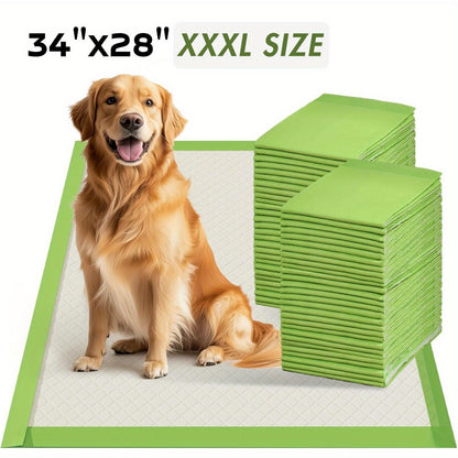 Puppy Pee Pads Jumbo Extra Large for Big Dogs - 6-Layer Heavy Duty Leakproof & Odor Control, Quick-Dry Super Absorbent Training Pads for Housebreaking, Senior Pets & Potty Training - 50 or 100 Pack