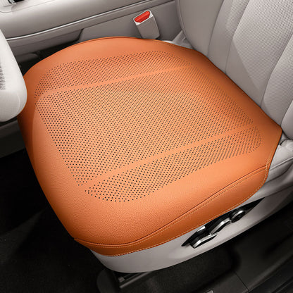 Luxury Car Seat Cushion, Full Surround Seat Cover, Nappa Leather Car Seat Pad, Front Seat Cushion Rear Seat Cushion, Car Interior Seat Pad, Non-Slip, Breathable, All-Season Universal, Car Seat Cover