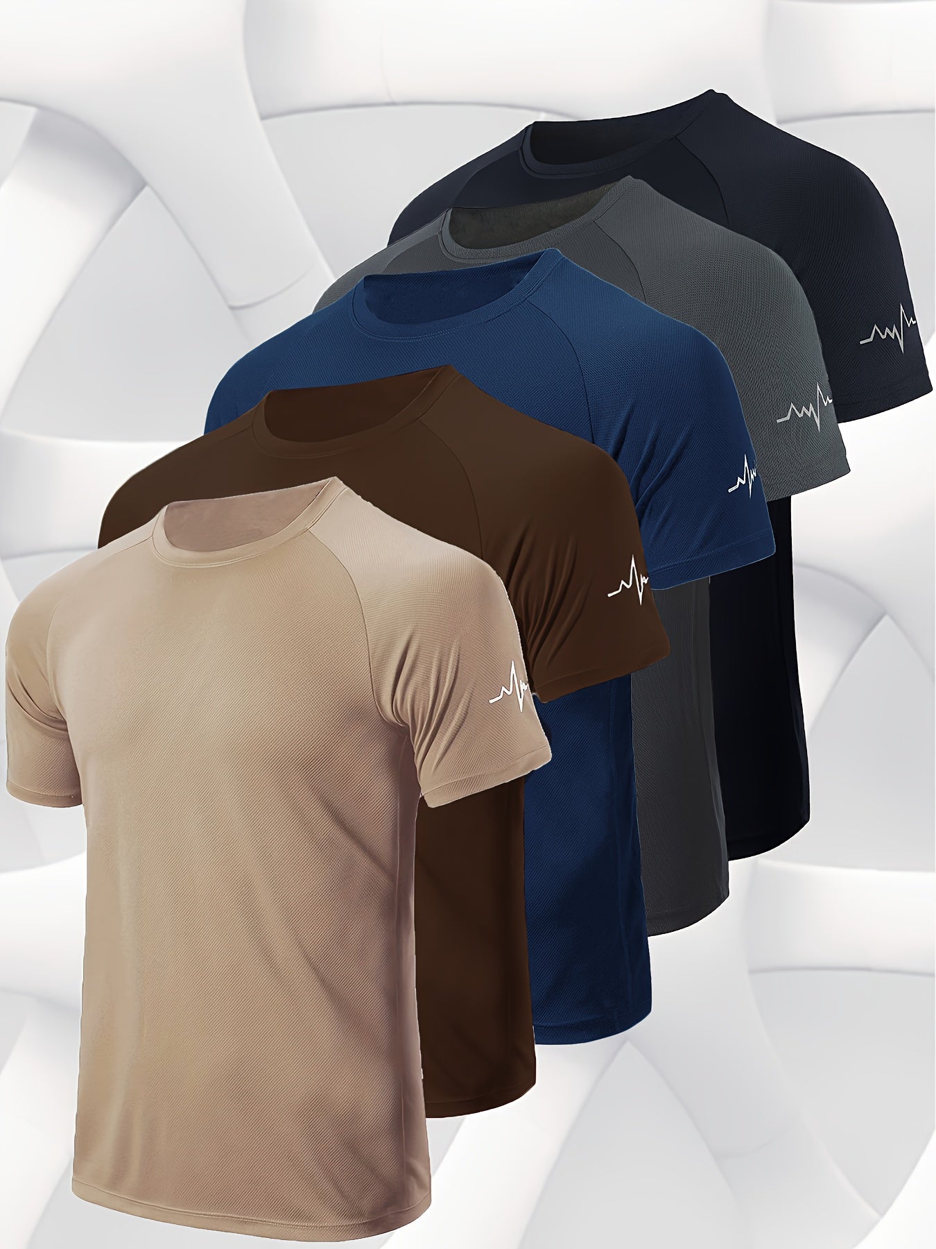 Men's Performance T-Shirt - Round Neck Short Sleeve Travel Style 055269