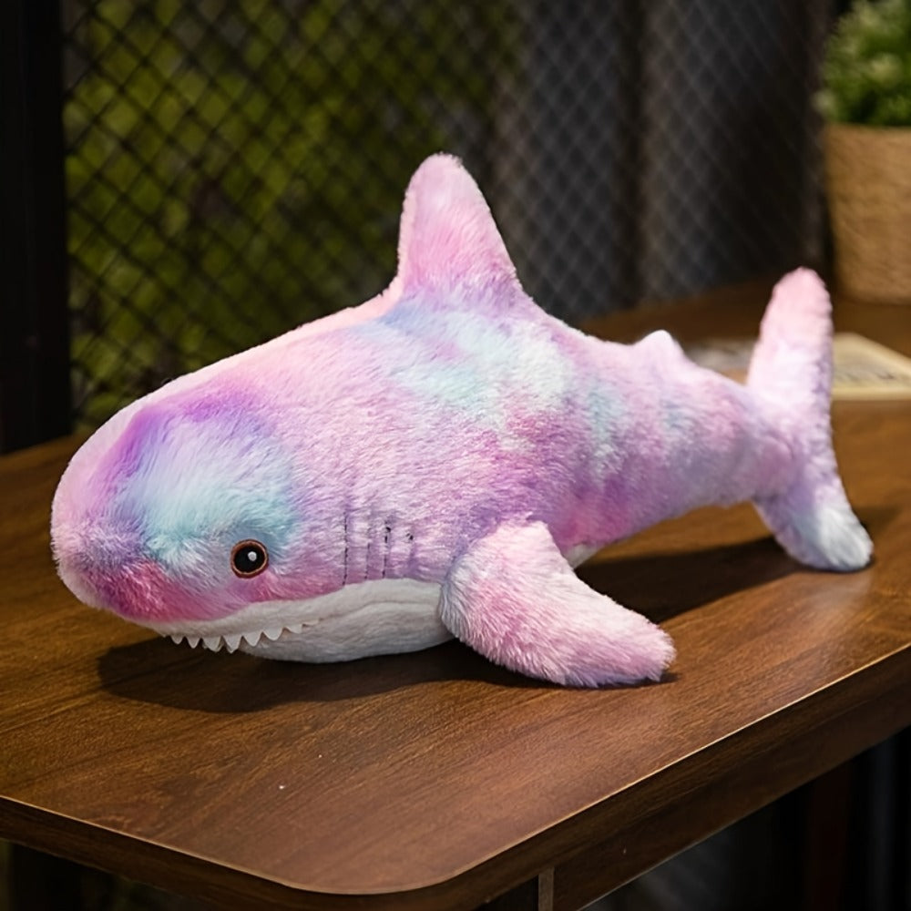 Shark Stuffed Animal Pillow – Soft Cute Plush Throw Pillow for Couch & Kids Room, Birthday Gift for Girls, Women & Ocean Animal Lovers, Mixed Colors