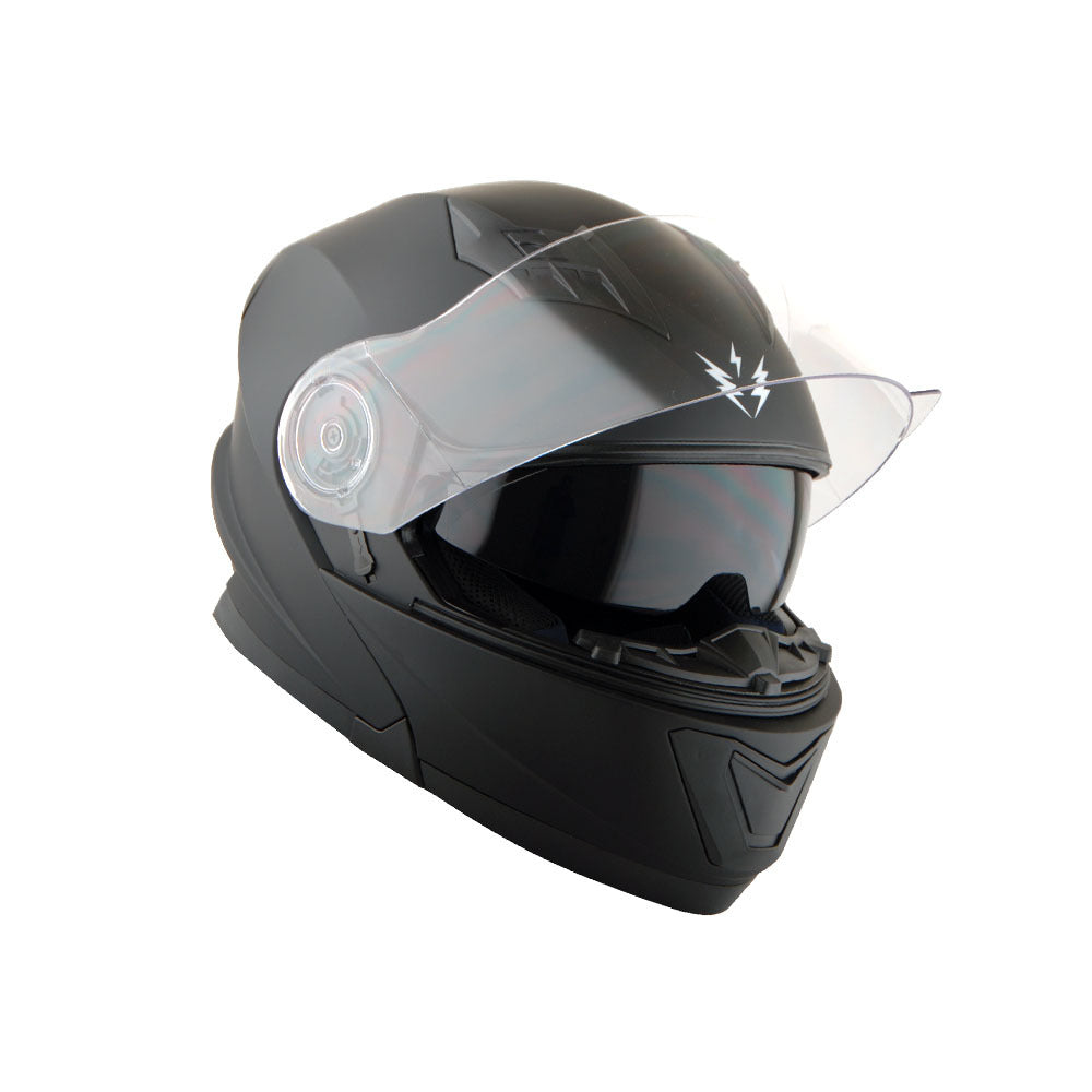 Motorcycle Modular Full Face Dual Visor Helmet Sun Shield Optional LED Tail Light: Modular901