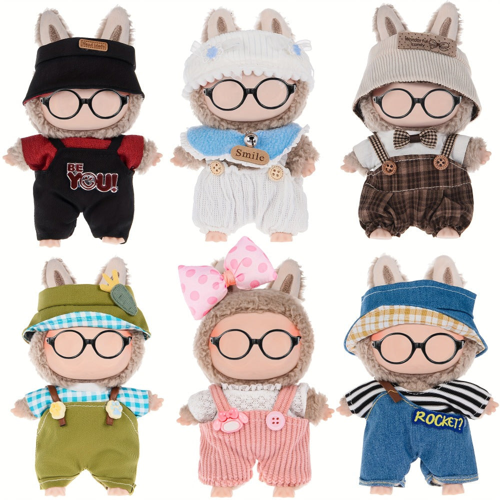 Doll Outfits Set 6 Pack for 17cm 6.7 Inch Miniature Dolls 6 Unique Fashion Designs Mix Match Clothing Collection No Doll Included Birthday Christmas Gift for Girls Kids