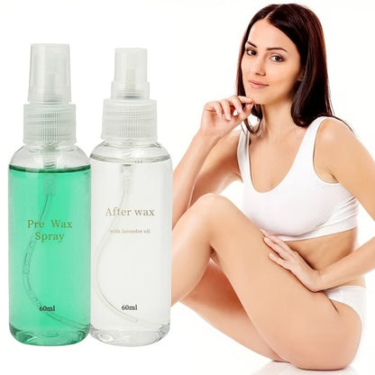 Pre & Post Wax Oil Spray for Hair Removal — Moisturizing Waxing Treatment for Legs Underarms Face & Bikini Line, Soothing Aftercare Formula Removes Residue & Calms Skin for Women & Men