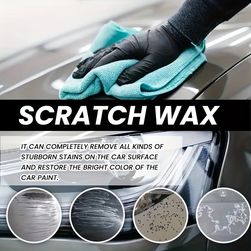 Car Scratch Remover Wax 2-Pack - Liquid Formula for Fine Surface Scratch Repair on Cars, RV, Trucks & Motorcycles