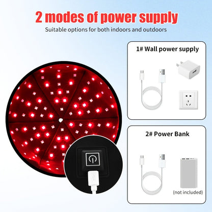 Red Light Therapy Cap for Hair Growth & Scalp Care – 120 LEDs, 630nm Red Light & 820nm Near Infrared, Wearable LED Hair Therapy Helmet, Father's Day Gift for Men & Women, Black & Gray