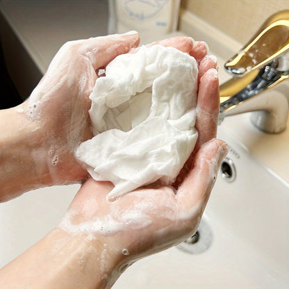 Disposable No-Rinse Foaming Bath Towels - Large 11.81" Body Wipes, Wet & Wipe Cleansing Cloths for Elderly Care, Camping, Post-Surgery, Fitness & Travel, Bulk 50/100/200 Pack, No Shower Needed